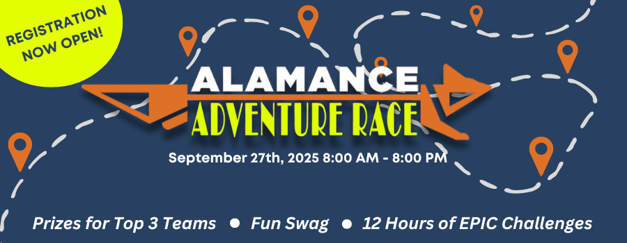 dark blue background with dotted lines to resemble a map. fox logo in the center with event details below.