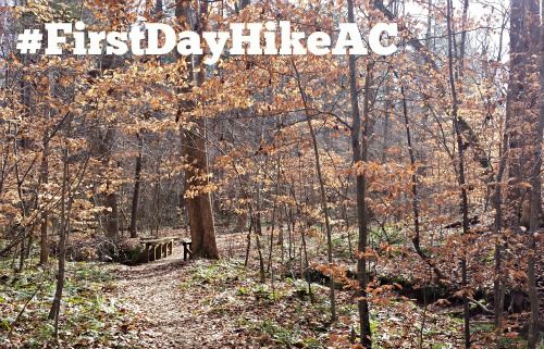 photo of trail at Cedarock Park with #FirstDayHikeAC photo of trail at Cedarock Park with #FirstDayHikeAC