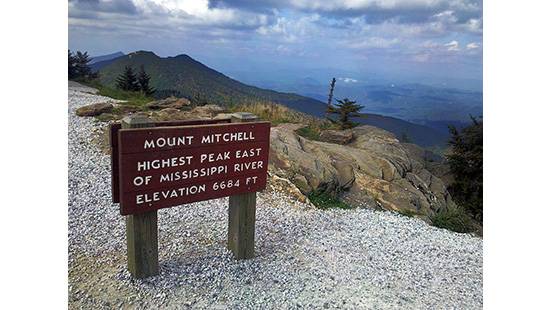 photo of Mount Mitchell scenery