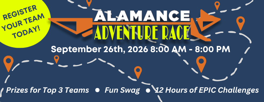 blue background with dotted map lines and fox logo in the center. text announcing an upcoming community event that participants can register for.